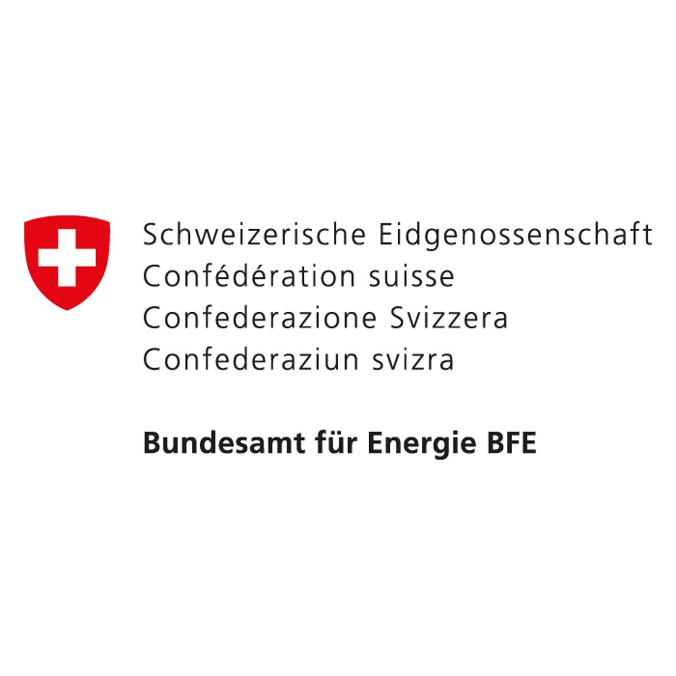 Logoen til Konføderasjonen Sveits / Bundesamt für Energie BFE