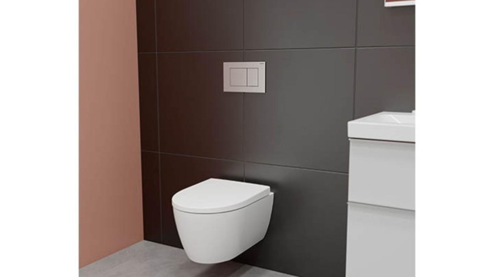 Baderom med Sawa inni veggen Baderom med Sawa inni veggen