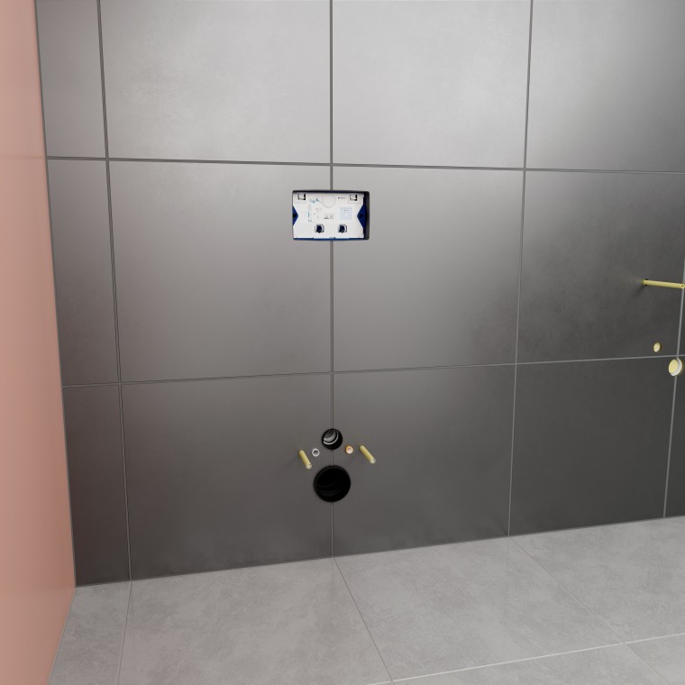 Den endelige installasjonen inkluderer integrert lekkasjedeteksjon Den endelige installasjonen inkluderer integrert lekkasjedeteksjon