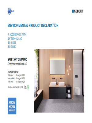 EPD Geberit Porselen