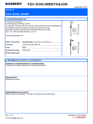FDV Piave_Brenta armatur