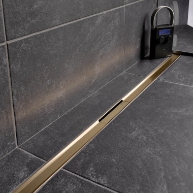 Geberit CleanLine80 slukrenne i fargen champagne