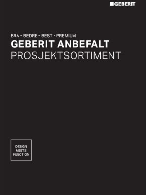 Geberit anbefalte prosjektsortiment 2025