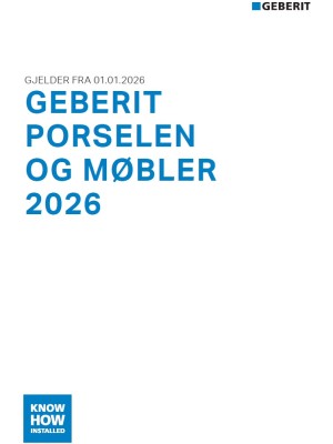 Geberit porselen og møbler 2026