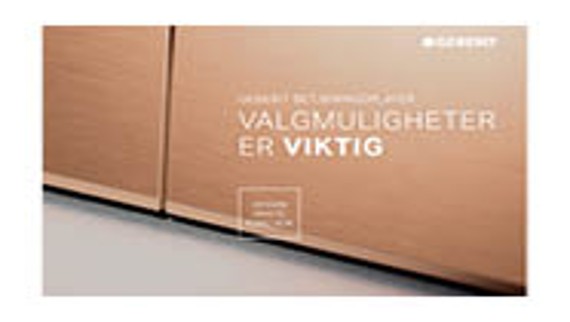 Geberit betjeningsplate brosjyre