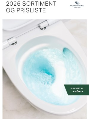 Porsgrund sortiment og prisliste 2026