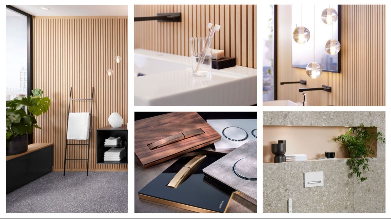 Flere baderomsbilder satt sammen Flere baderomsbilder satt sammen