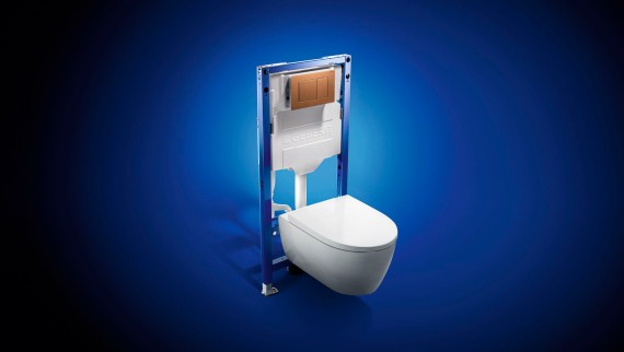 Geberit Duofix med Sigma40 betjeningsplate
