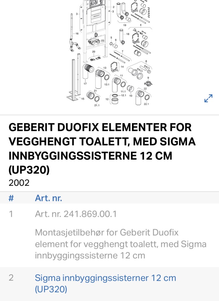 Skjermbilde fra Geberit Pro app Skjermbilde fra Geberit Pro app