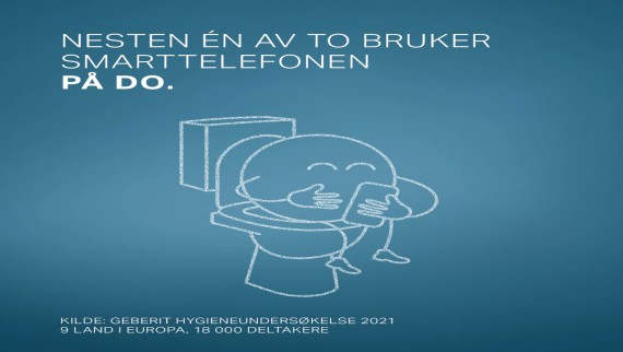 Smarttelefon til å styre dusjtoalettet