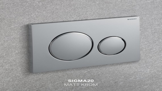 Geberit Sigma20 betjeningsplate