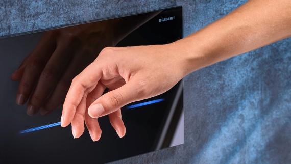 Geberit Sigma80 berøringsfri betjeningsplate Geberit Sigma80 berøringsfri betjeningsplate