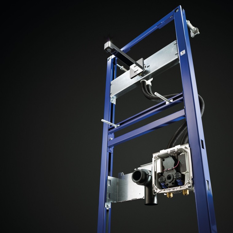 Kransystem med Duofix innbyggingselement og Geberit Brenta veggkran Kransystem med Duofix innbyggingselement og Geberit Brenta veggkran