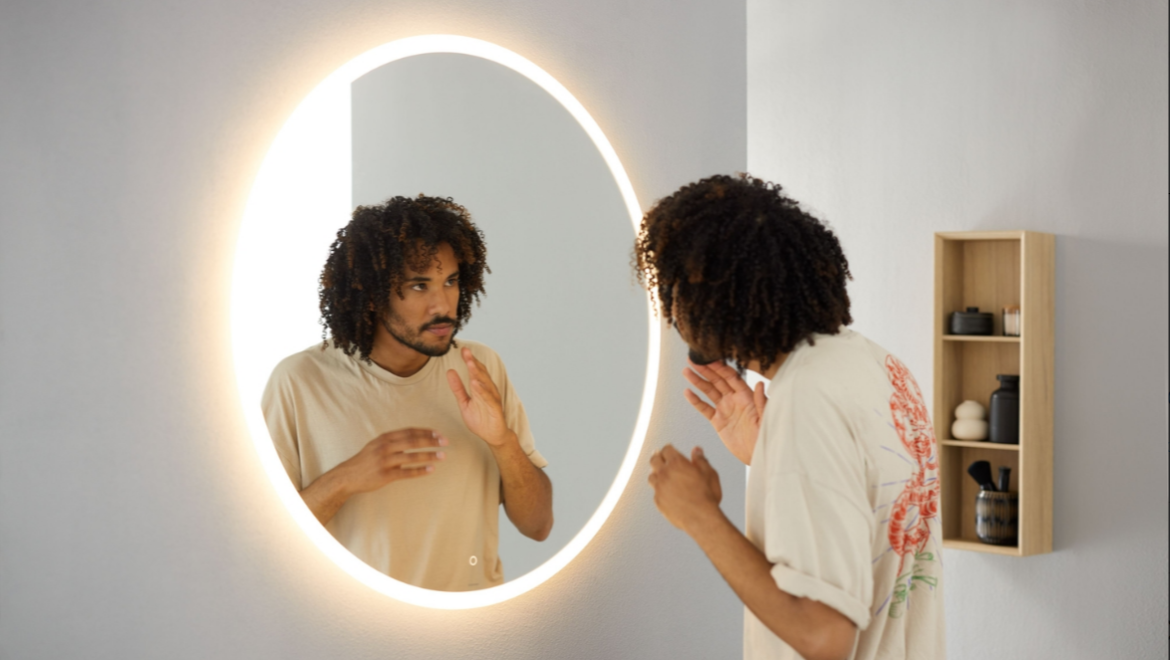 Option Round speil 90 cm (© Geberit)