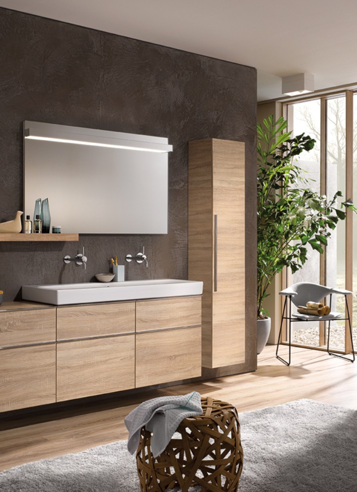 Geberit iCon bad med servant inkl. servantskap i hickory Geberit iCon bad med servant inkl. servantskap i hickory