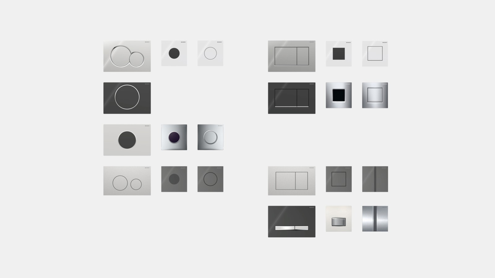 Geberit betjeningsplater og urinalskyll og dekkplater Geberit betjeningsplater og urinalskyll og dekkplater