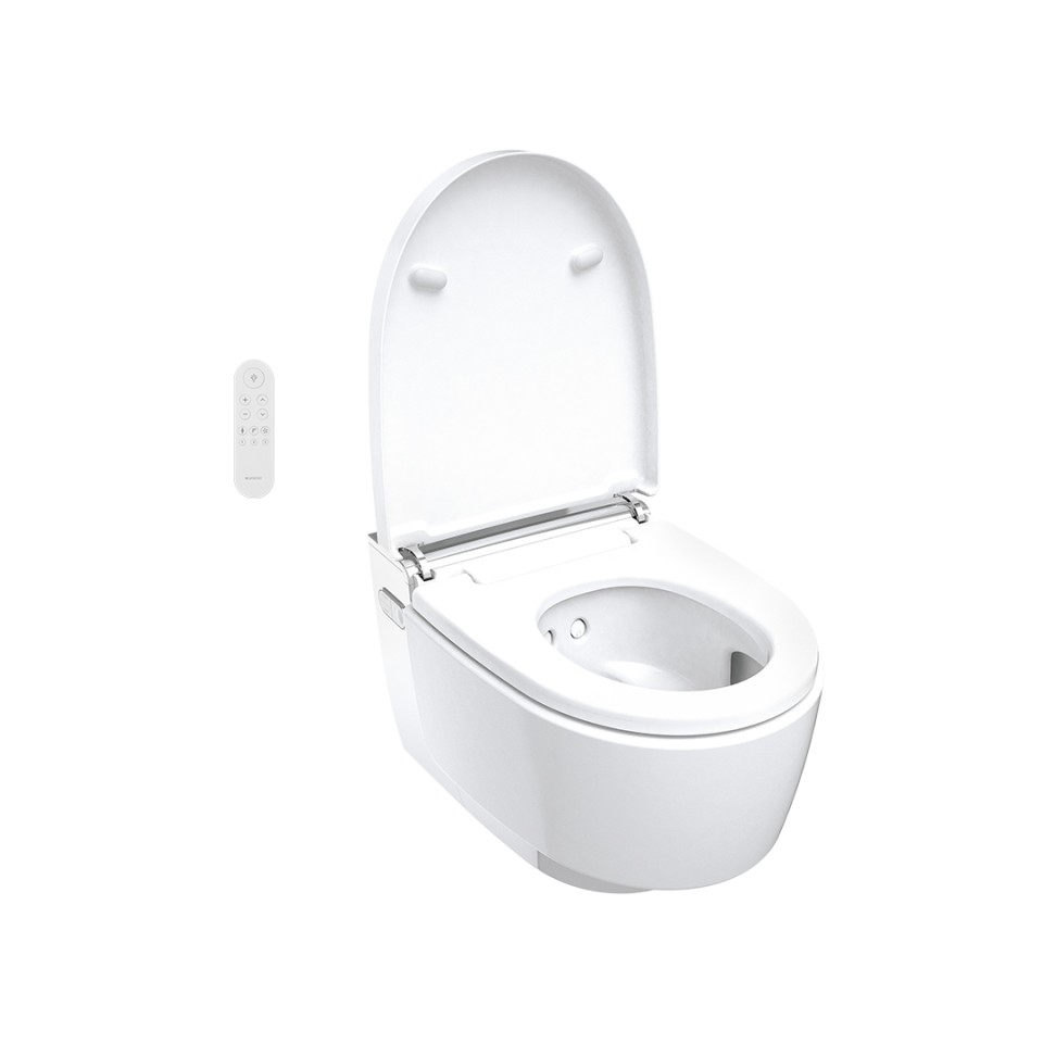 Geberit AquaClean Mera med åpent lokk Geberit AquaClean Mera med åpent lokk