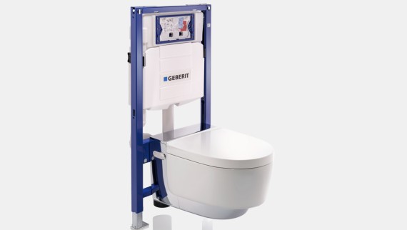 Geberit Duofix element for vegghengt toalett med Geberit AquaClean Mera
