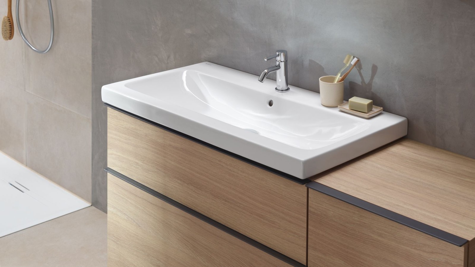 Servantområde med Geberit iCon baderomsserie (© Geberit) Servantområde med Geberit iCon baderomsserie (© Geberit)