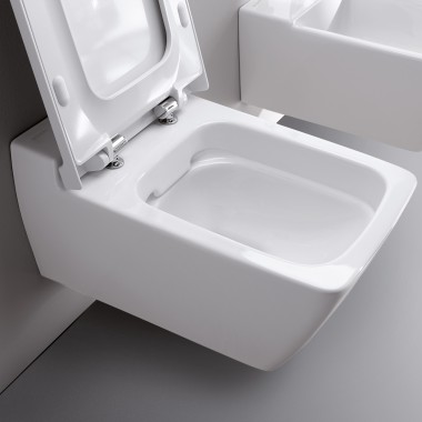 Geberit Xeno2 toalett med åpent toalettlokk