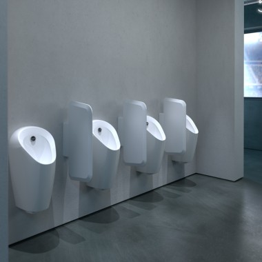 Geberit Selva urinalsystemer i et stadion