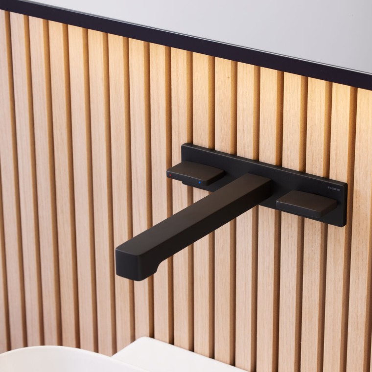 Geberit ONE veggarmatur i matt svart Geberit ONE veggarmatur i matt svart