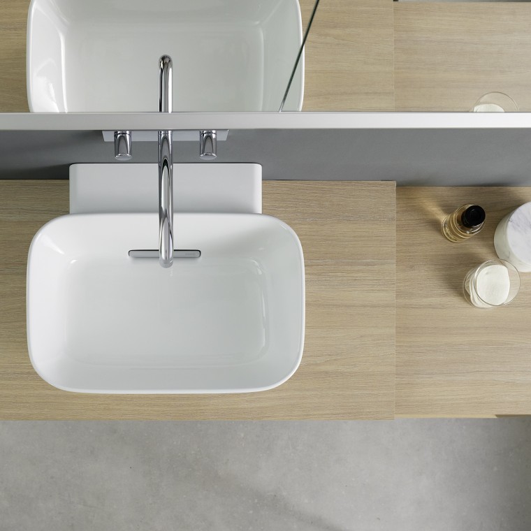 Geberit ONE toppmontert servant med avrundet design Geberit ONE toppmontert servant med avrundet design