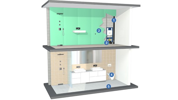 Løsninger for lydisolering ved sanitærinstallasjoner Løsninger for lydisolering ved sanitærinstallasjoner