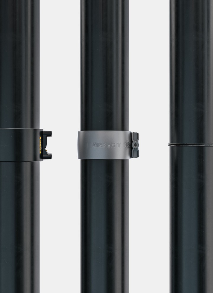 Geberit Silent-db20 kan monteres ved hjelp av flere forskjellige koblingsmetoder Geberit Silent-db20 kan monteres ved hjelp av flere forskjellige koblingsmetoder