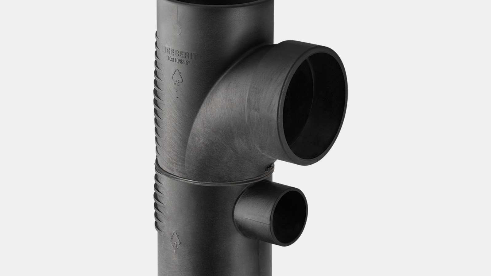 Geberit Silent-db20 kombigrenrør 88,5° Geberit Silent-db20 kombigrenrør 88,5°