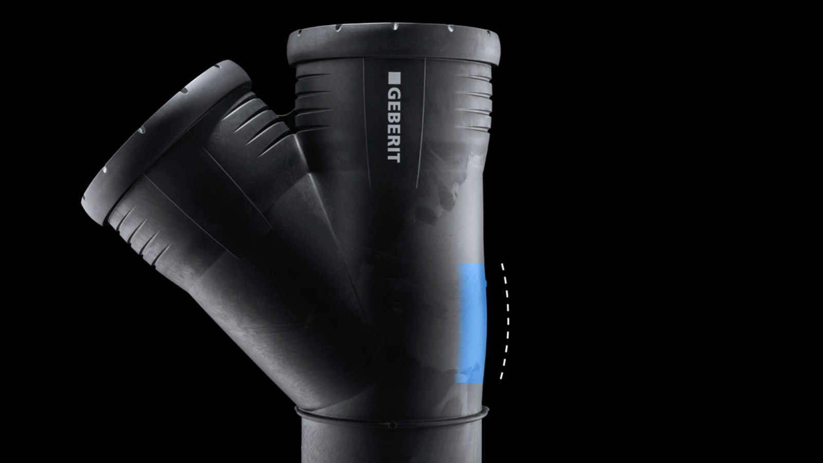 Geberit Silent-Pro har ekstra materialstyrke i støtsoner for bedre lydisolasjon og holdbarhet