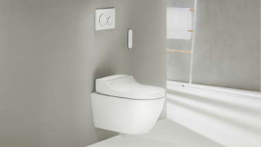 Geberit AquaClean Tuma Comfort med Sigma20-fjernkontroll