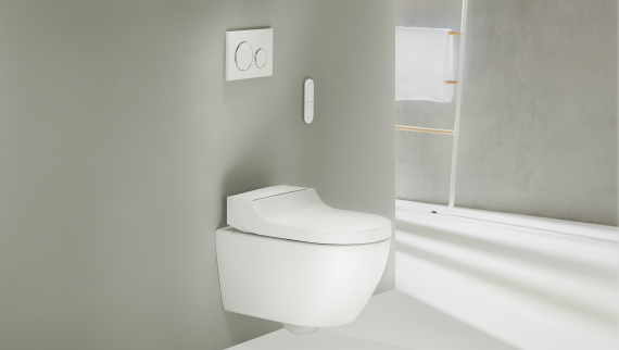 Geberit AquaClean Tuma Comfort med Sigma20 betjeningsplate