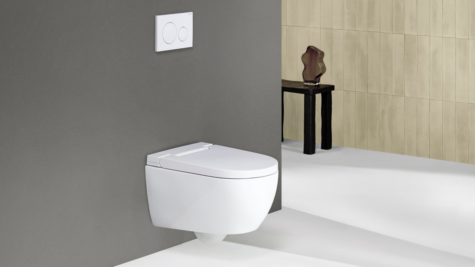 Geberit AquaClean Alba med Sigma20 betjeningsplate