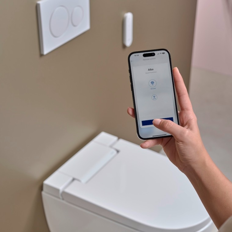 Geberit AquaClean med Geberit Home appen Geberit AquaClean med Geberit Home appen