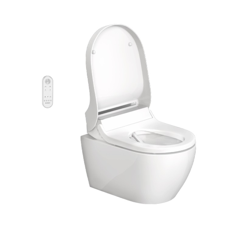 Geberit AquaClean Tuma med åpent lokk Geberit AquaClean Tuma med åpent lokk