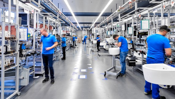 AquaClean Mera, Produksjon i Jona AquaClean Mera, Produksjon i Jona