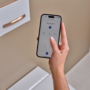 Geberit AquaClean med Geberit Home appen Geberit AquaClean med Geberit Home appen