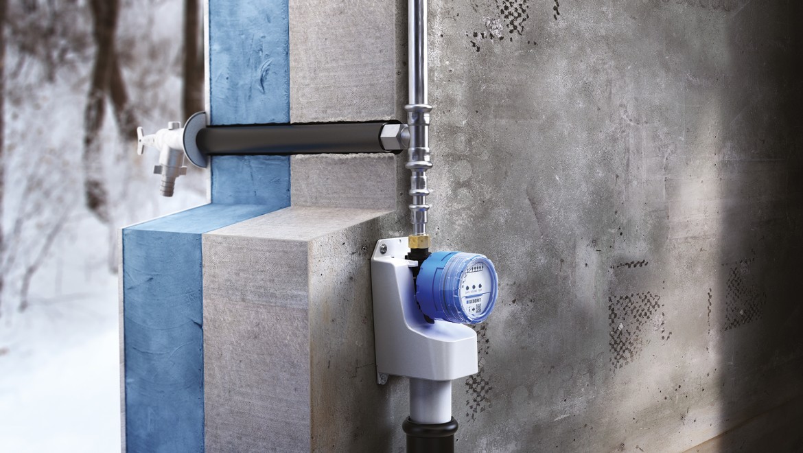 Geberit HS01 hygieneskyllenhet på rør som kun brukes på bestemte tider av året (© Geberit) Geberit HS01 hygieneskyllenhet på rør som kun brukes på bestemte tider av året (© Geberit)