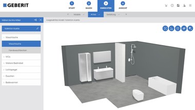 Figur som viser 3D baderomsplanleggeren