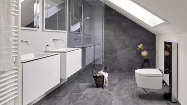 Loftsrom baderom etter renovering