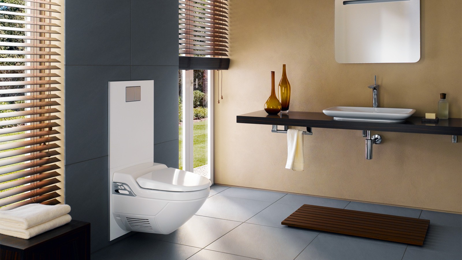 Visuelt var 90-tallet roligere – derimot ble mange baderom større