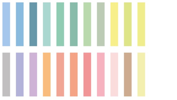 Pastell farger