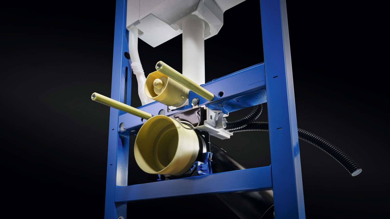 Praktisk strømtilkobling via Power & Connect-boksen på innbyggingssisternen Praktisk strømtilkobling via Power & Connect-boksen på innbyggingssisternen