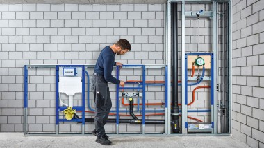 Geberit Duofix installation system for wall-hung WCs (© Geberit)