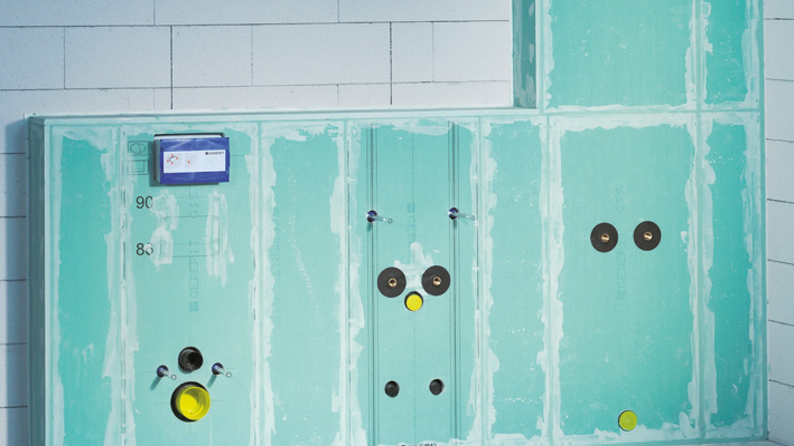 Geberit Duofix foran vegg