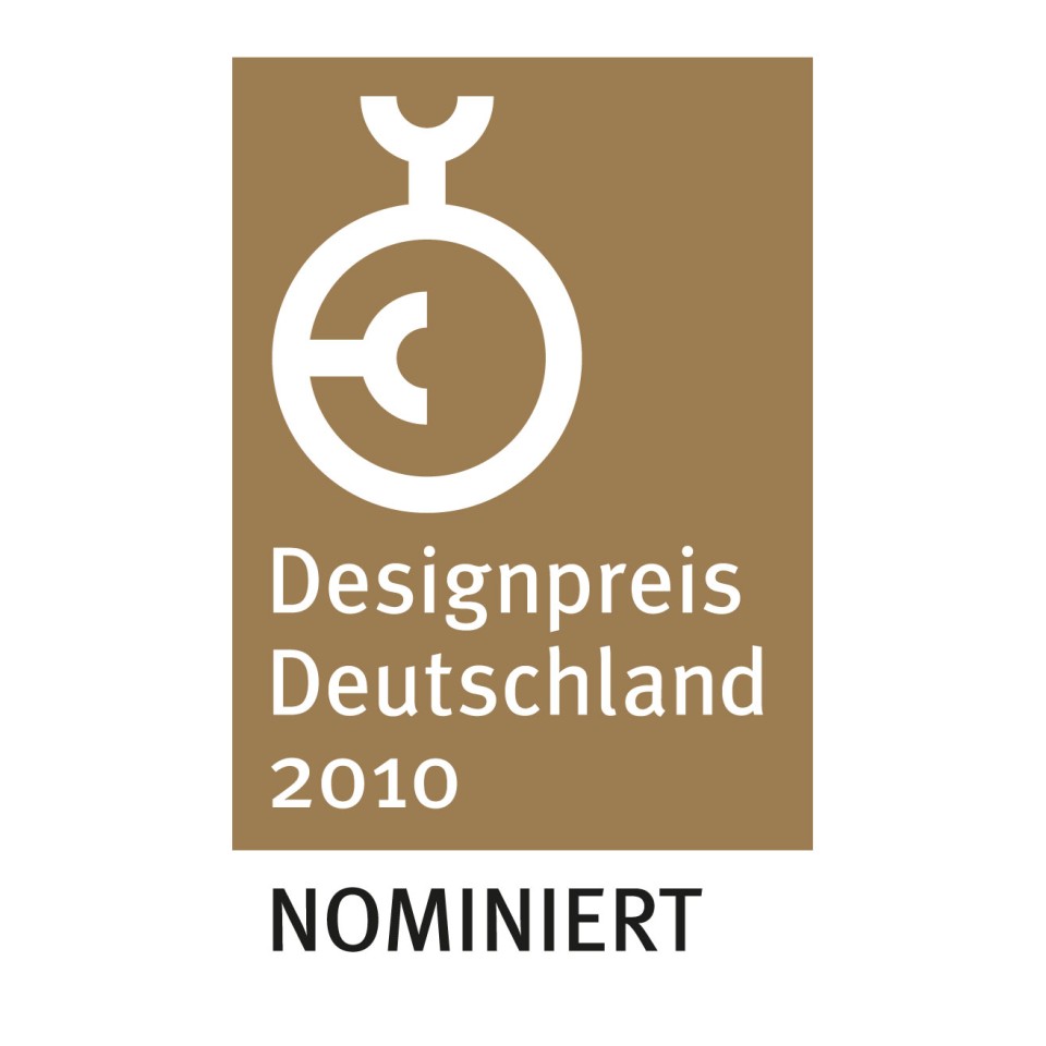 Nominert for Designpreis Deutschland 2010 Nominert for Designpreis Deutschland 2010