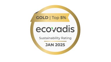 Gullmedalje fra EcoVadis for Geberits bærekraftsforvaltning (© Geberit)