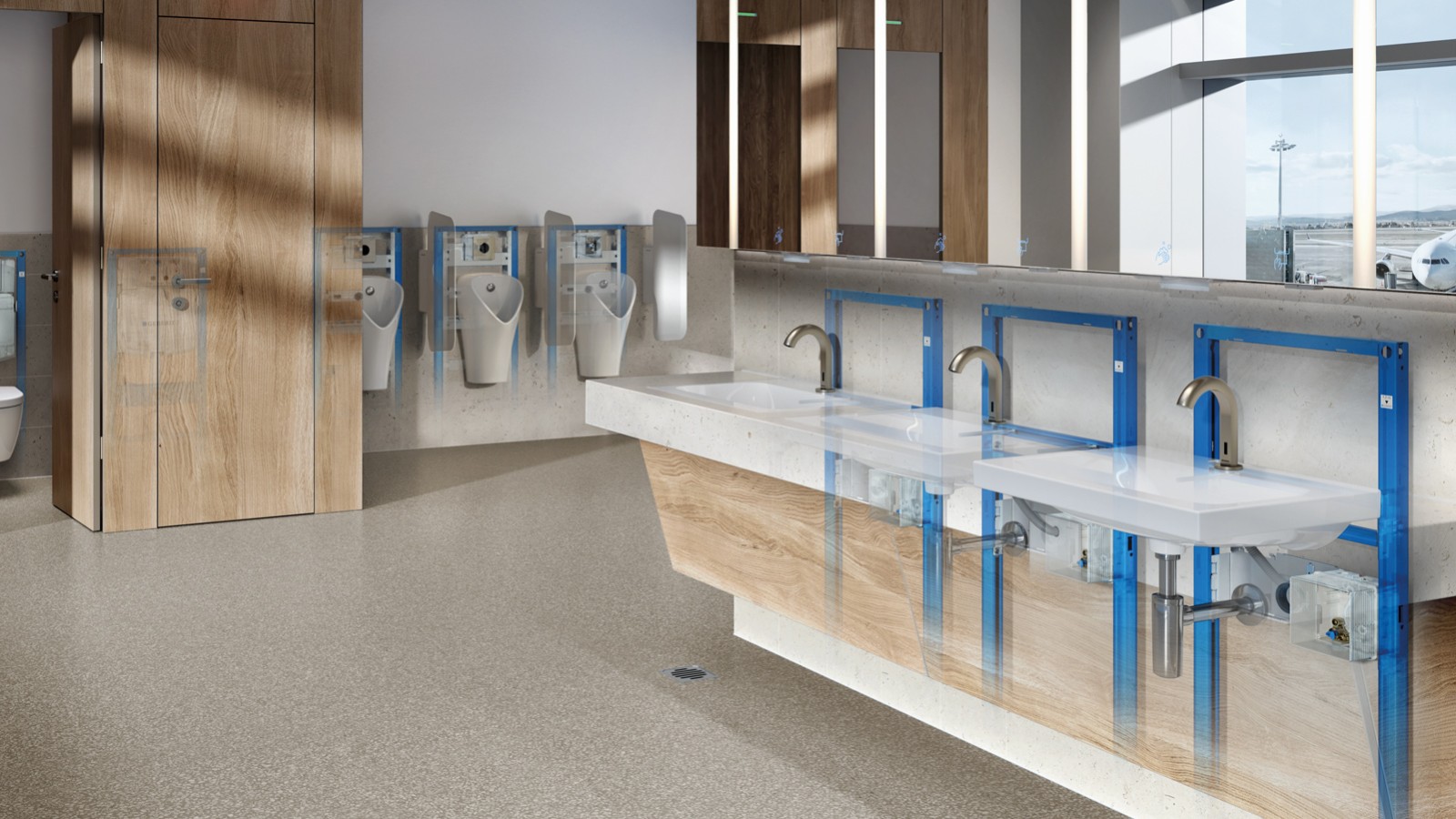 Geberit servantsystem i standard produktsortiment Geberit servantsystem i standard produktsortiment