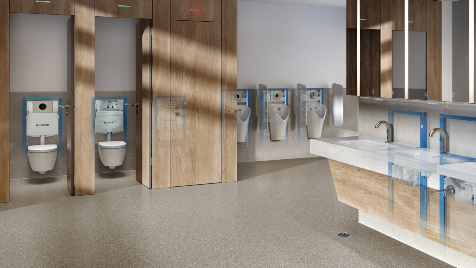 Geberit WC-system i standard produktsortiment. Geberit WC-system i standard produktsortiment.